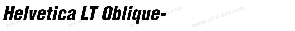 Helvetica LT Oblique字体转换